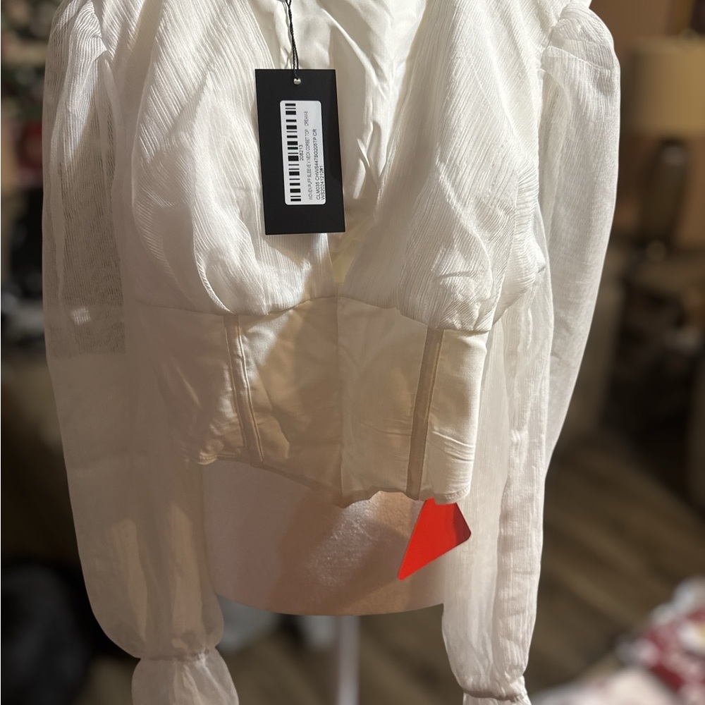 EGO White Sheer Blouse